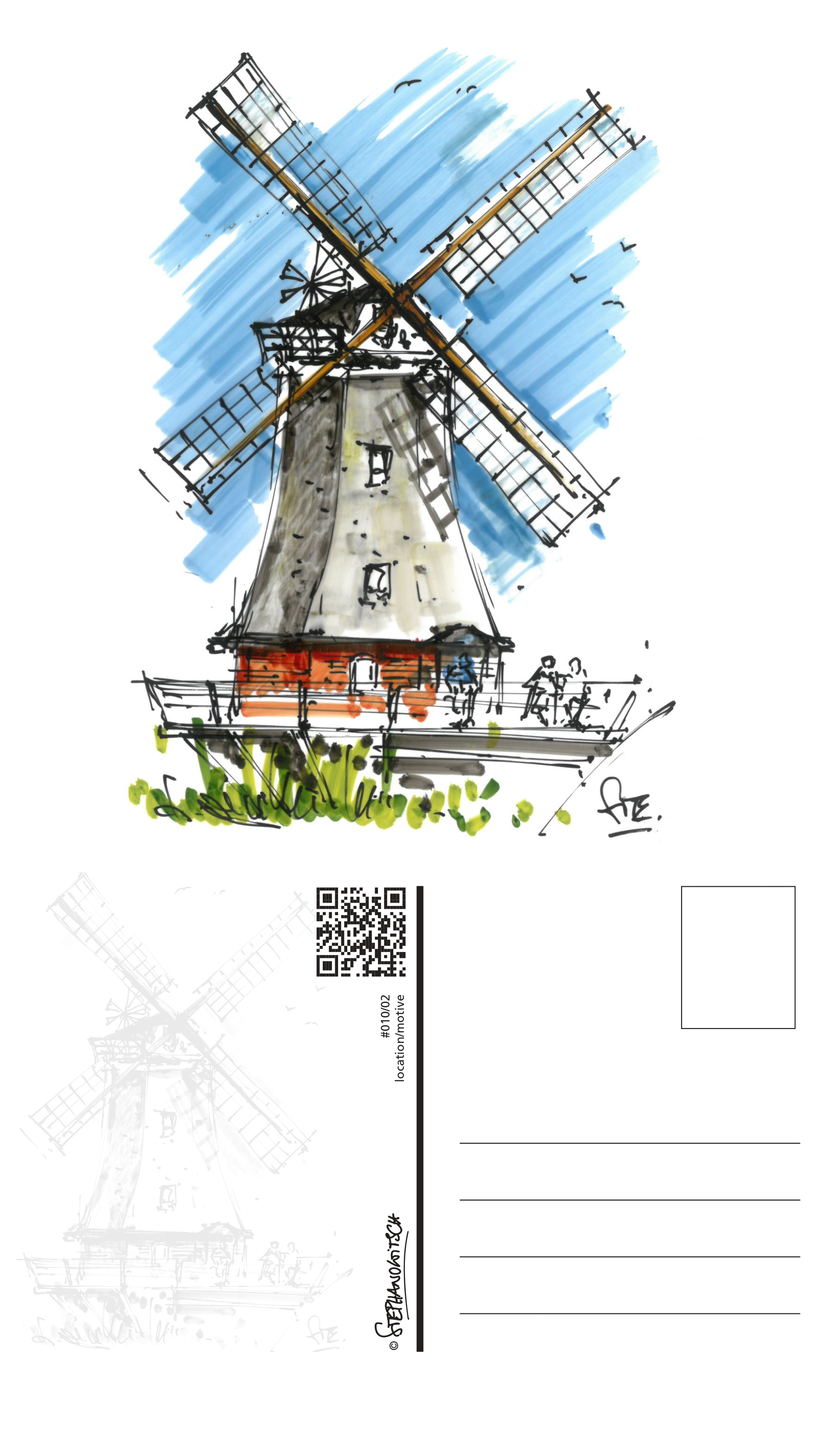 #010/02 Föhr Windmühle