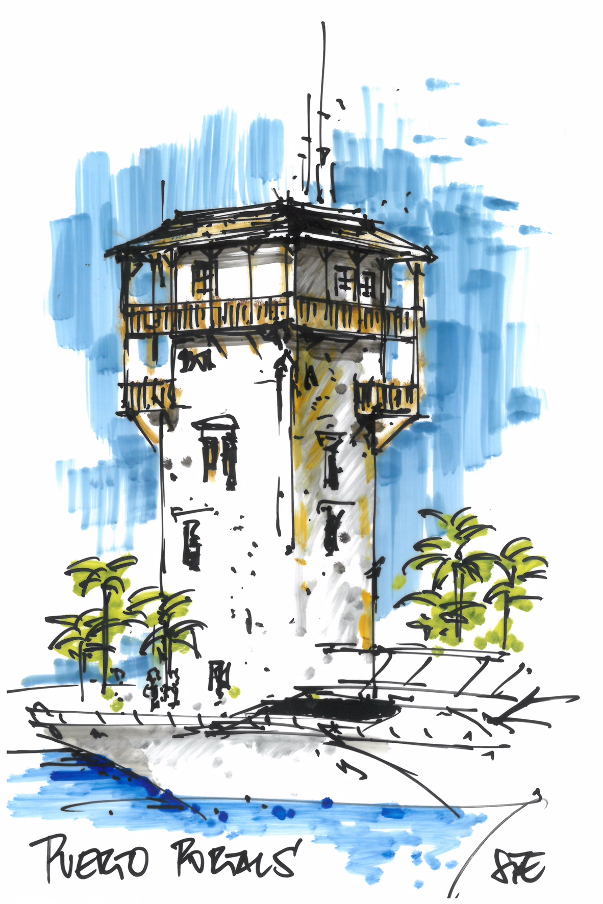 #012/02 Puerto Portals Turm