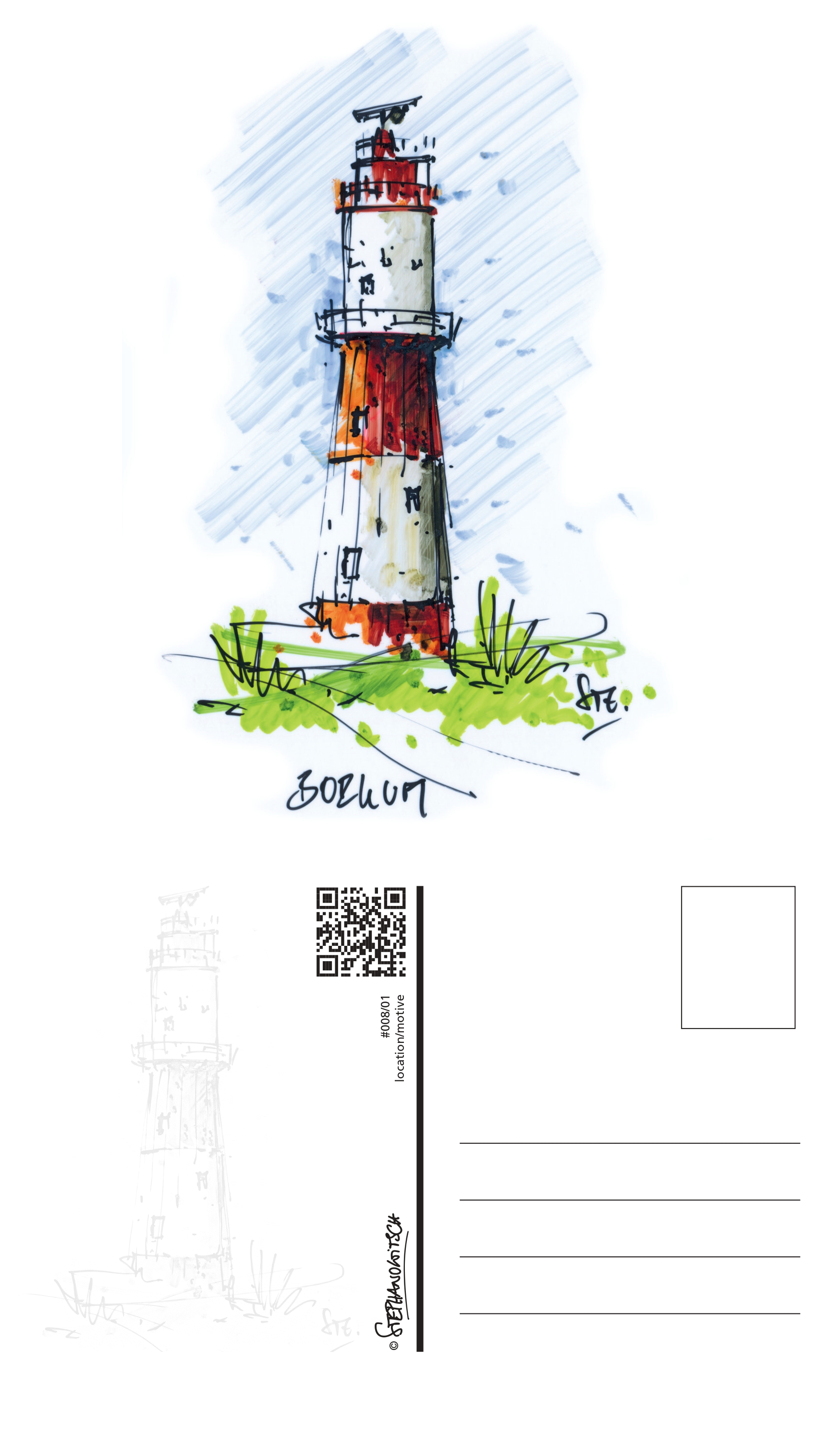 #008/01 Borkum Leuchtturm